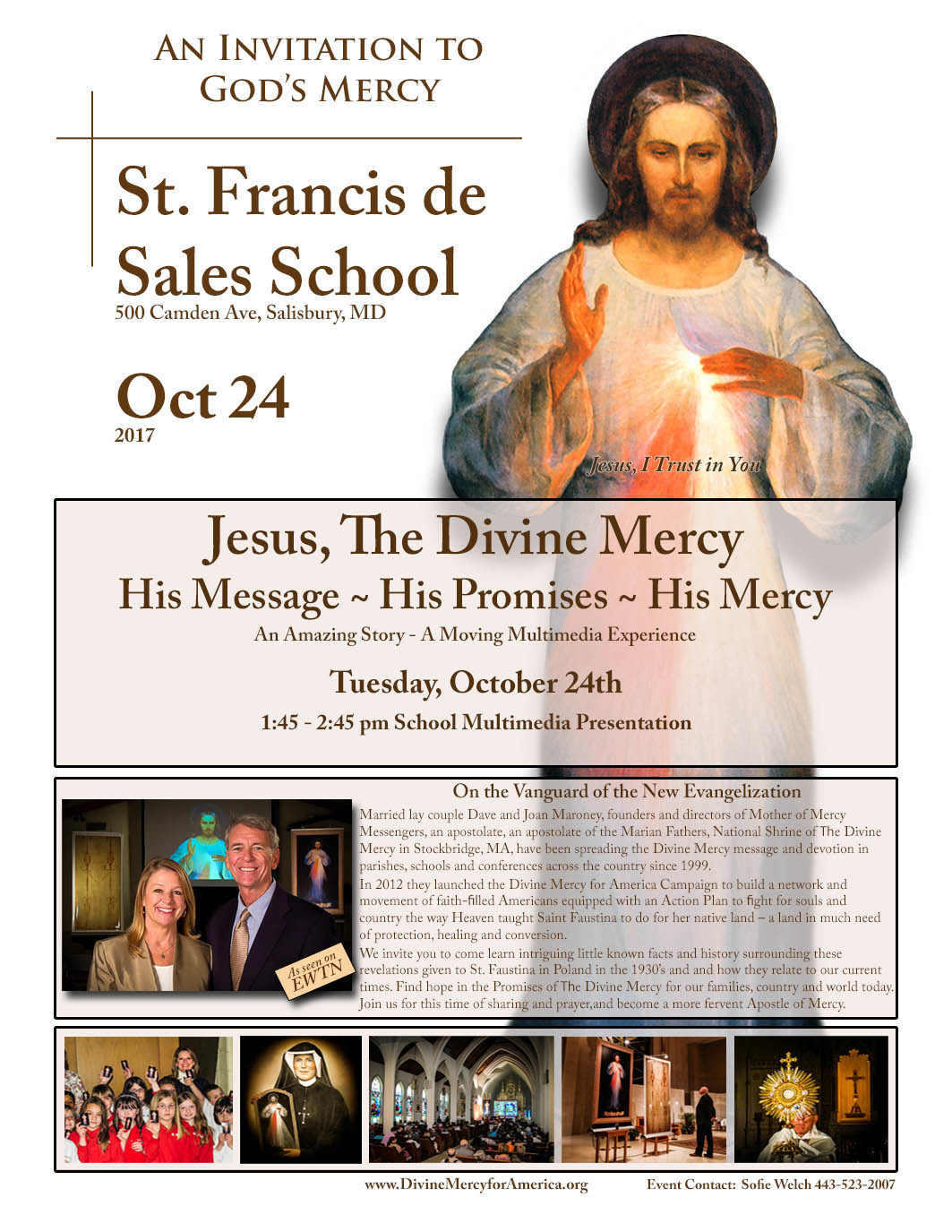 [Past Event] October 24, 217 • Salisbury, MD Divine Mercy