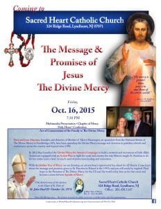 Divine Mercy event Flyer
