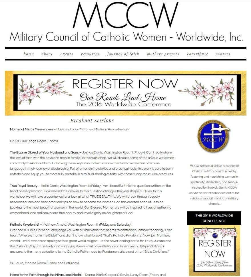 MCCW Breakout Sessions