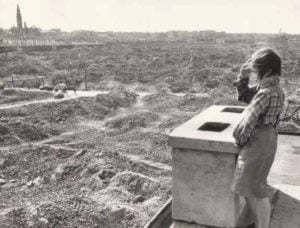 Warsaw Bombed Child looking