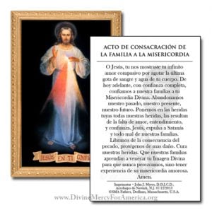 Act of Consecration Prayer Card - Divine