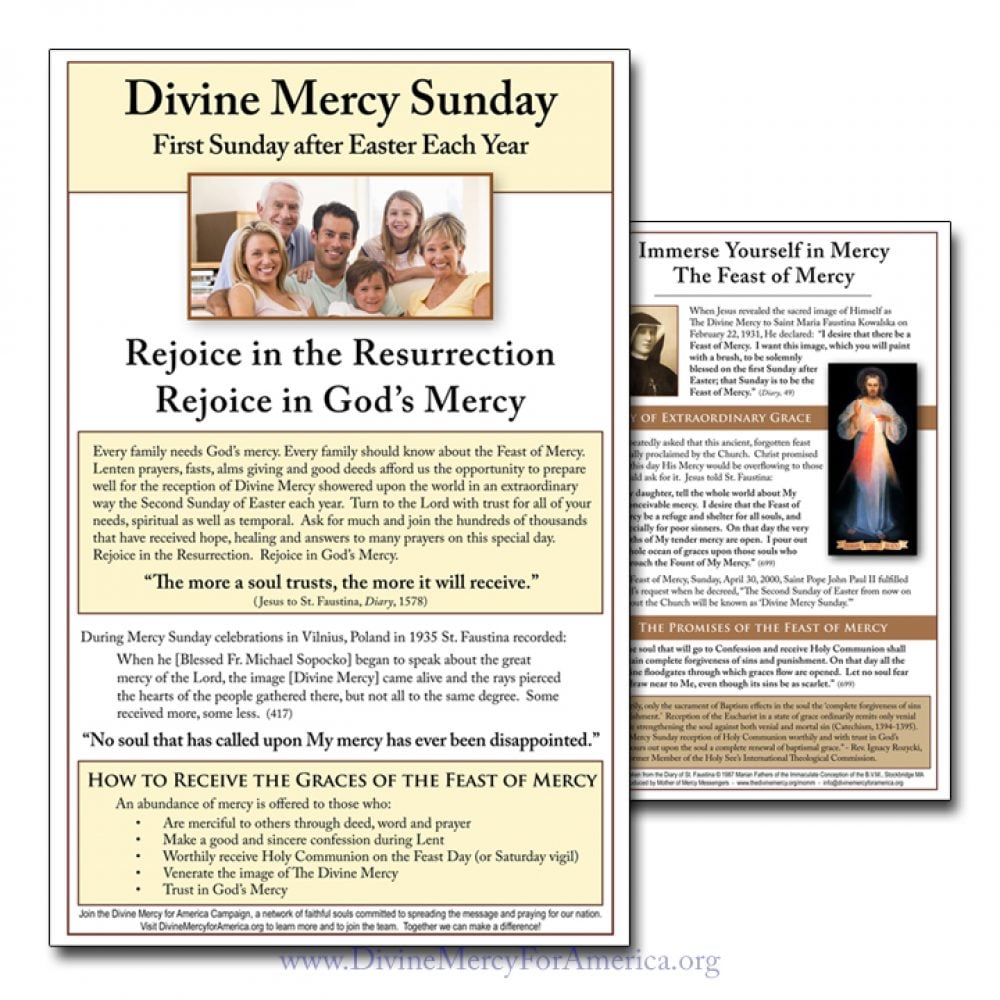Divine Mercy Sunday Flyer