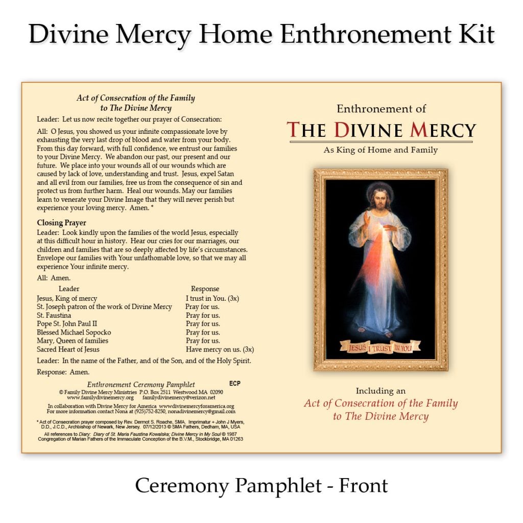 Divine Mercy Home Enthronement Kit - Divine Mercy