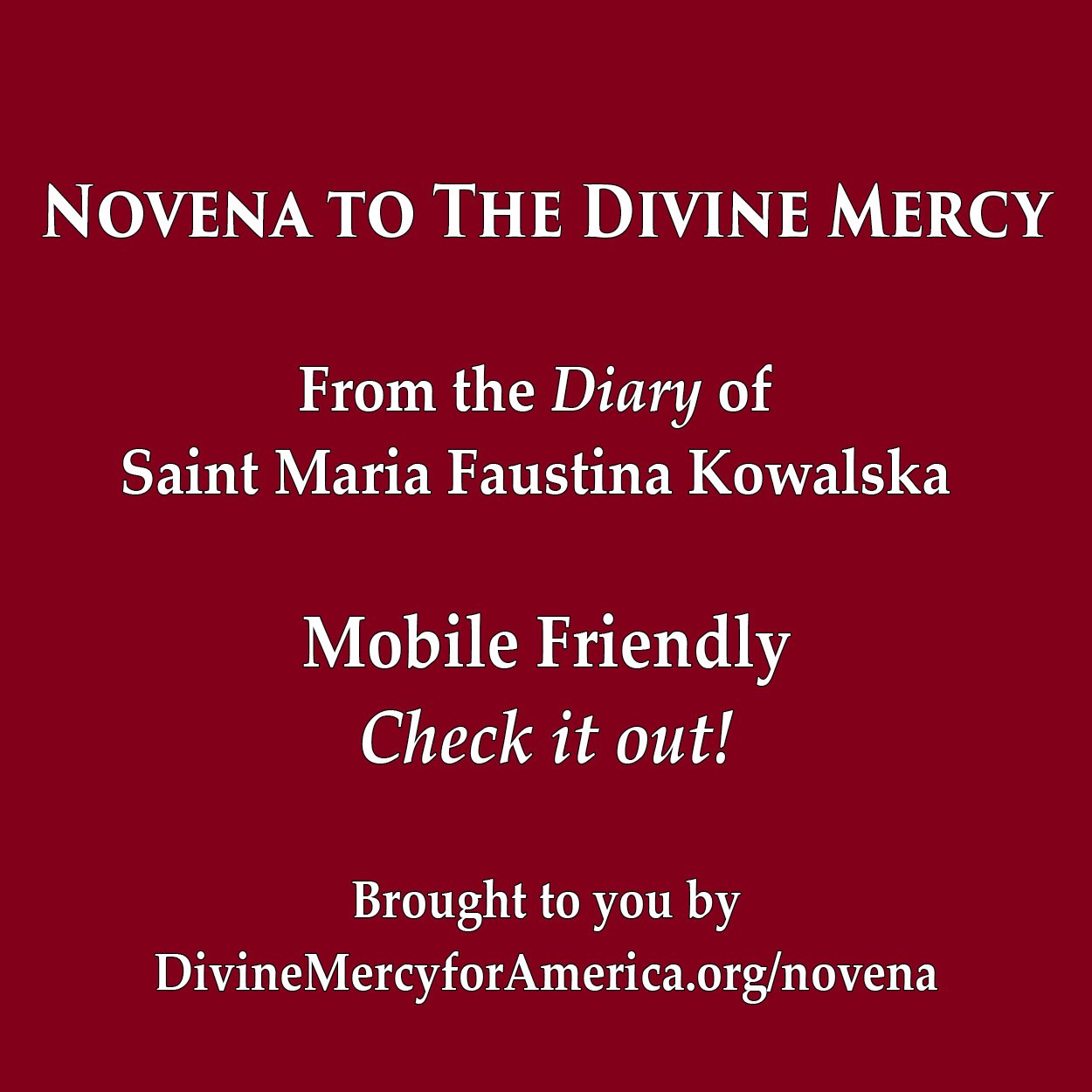 Novena To The Divine Mercy - Divine Mercy